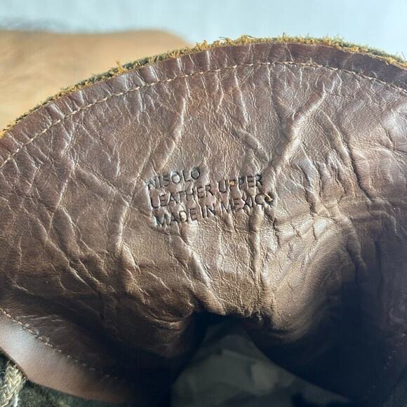 Nisolo Boot Mens 9.5 Brown Leather Suede Amalia All-Weather Lace Up Combat - Picture 10 of 12